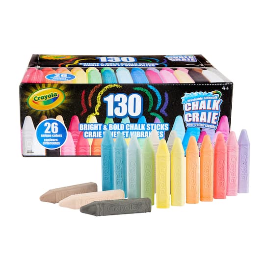 Crayola® Washable Sidewalk Chalk, Pack of 130